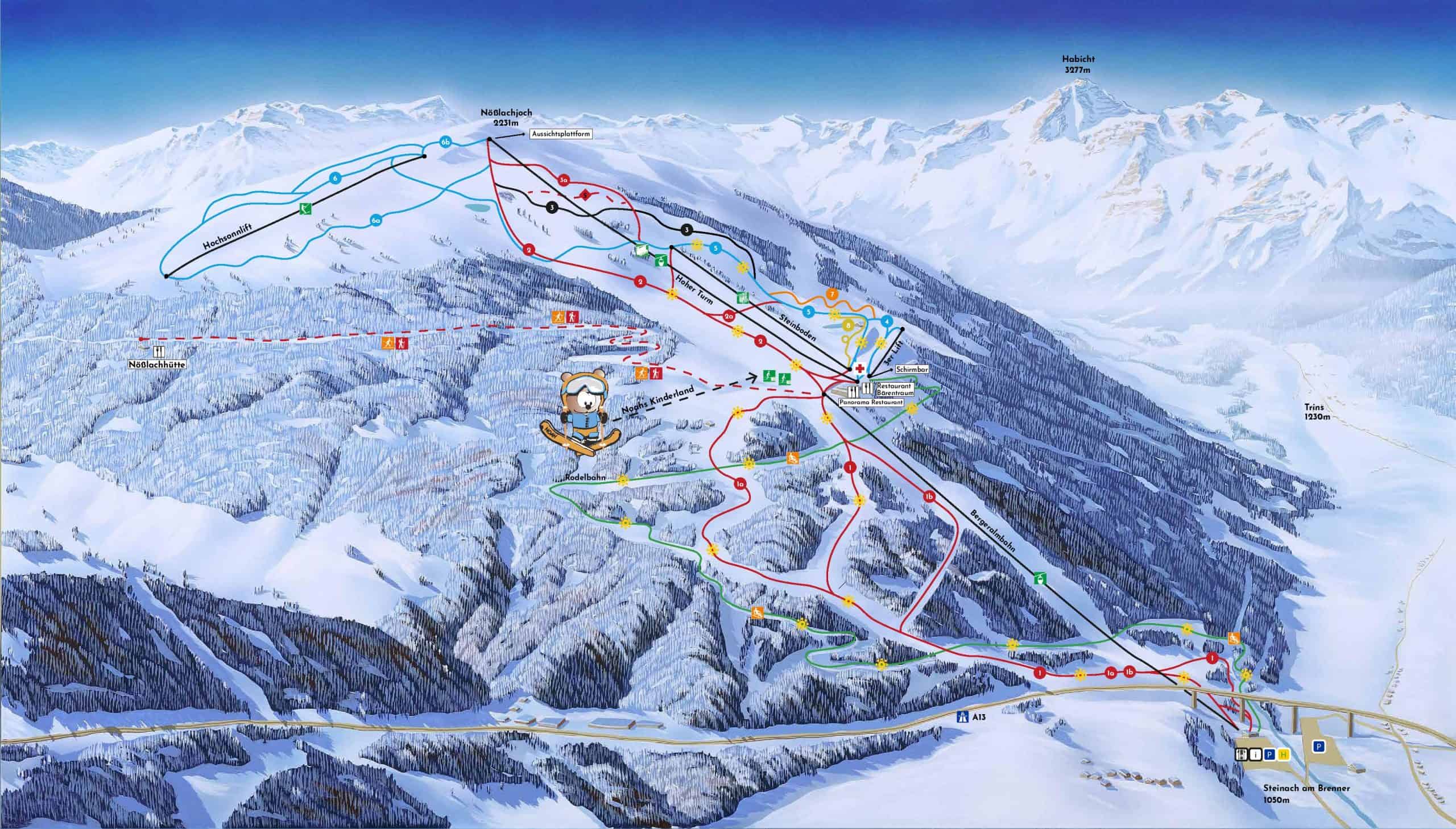 Mappa Piste Bergeralm