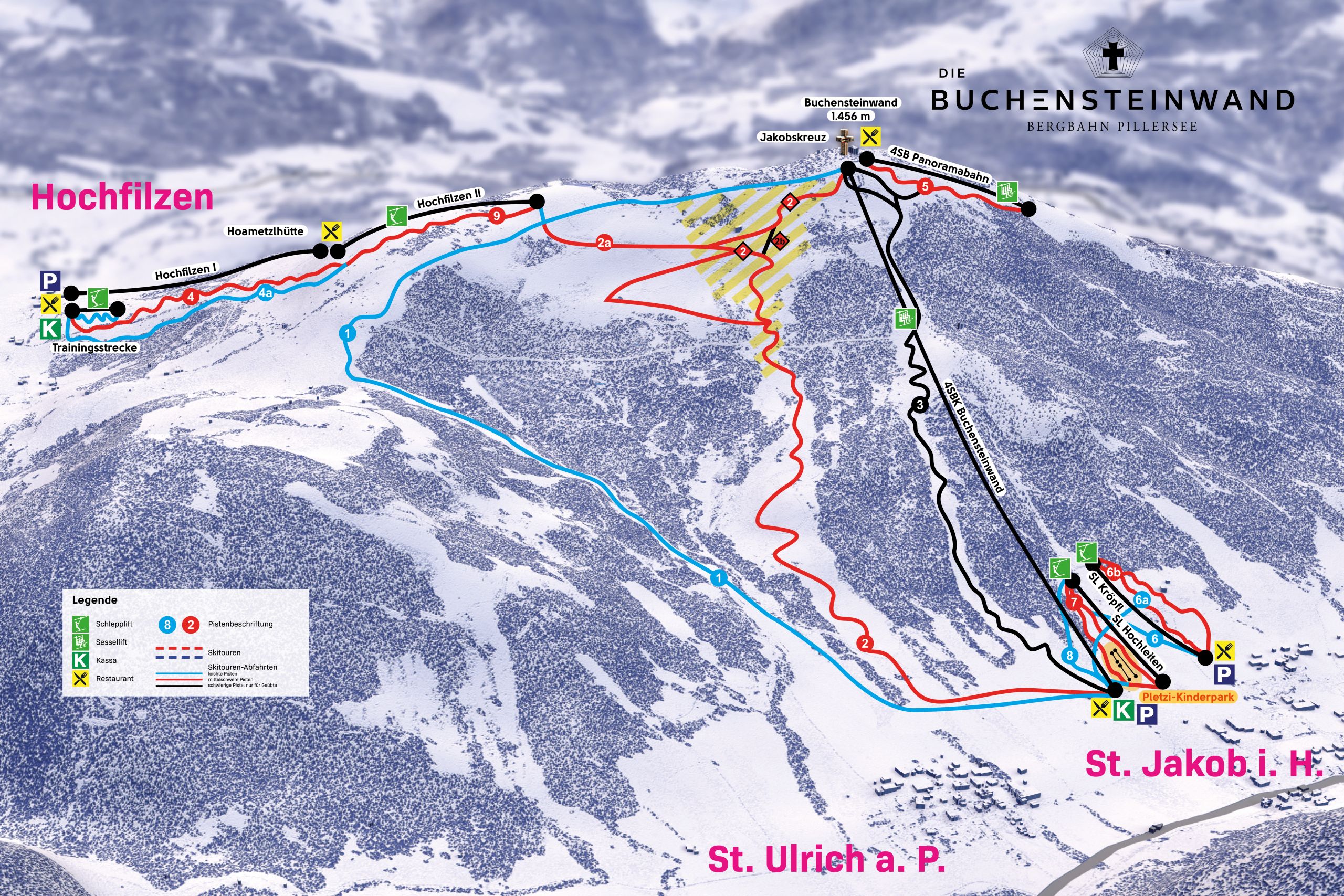 Mappa Piste Buchensteinwand