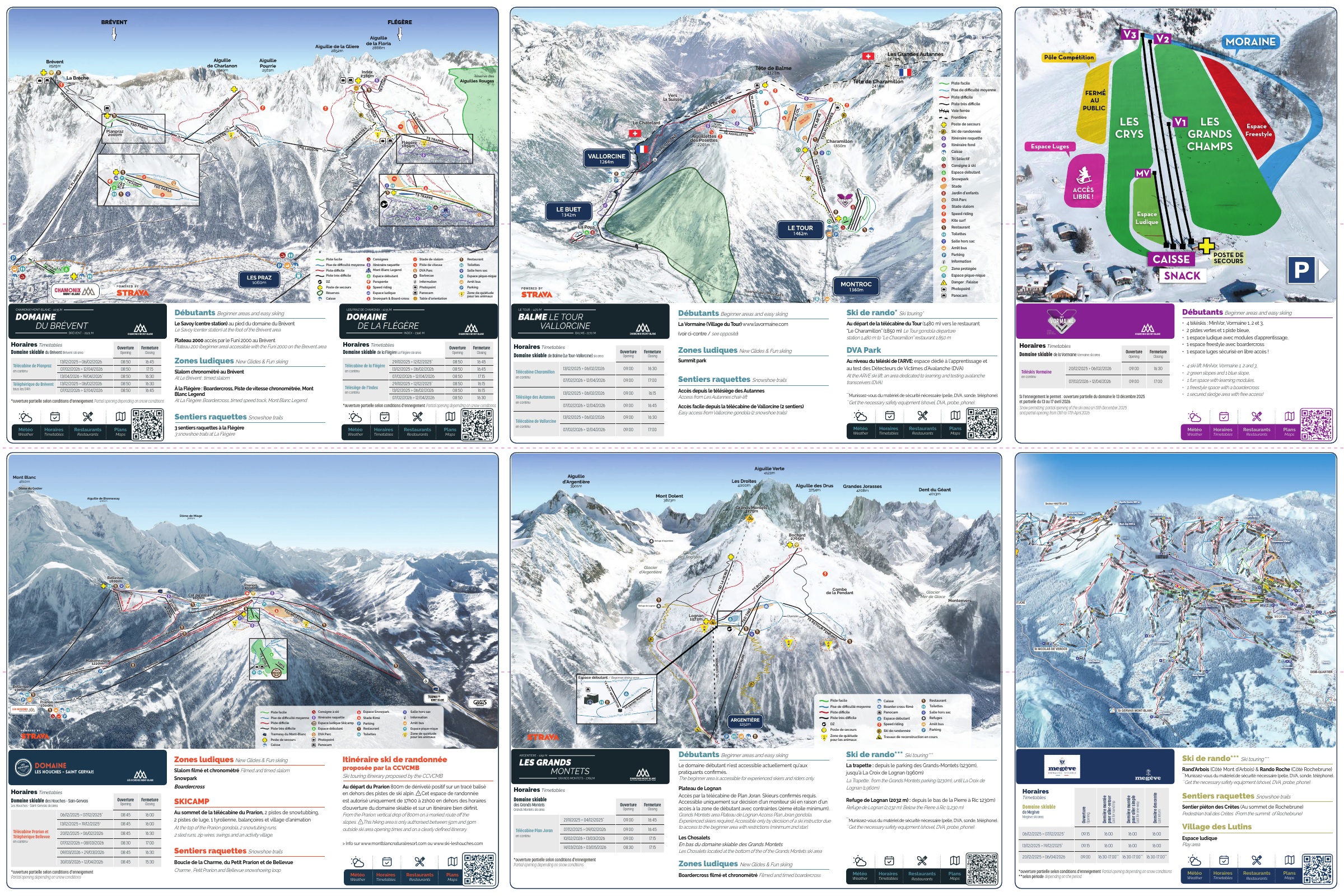 Mappa Piste Chamonix - skimap ufficiale