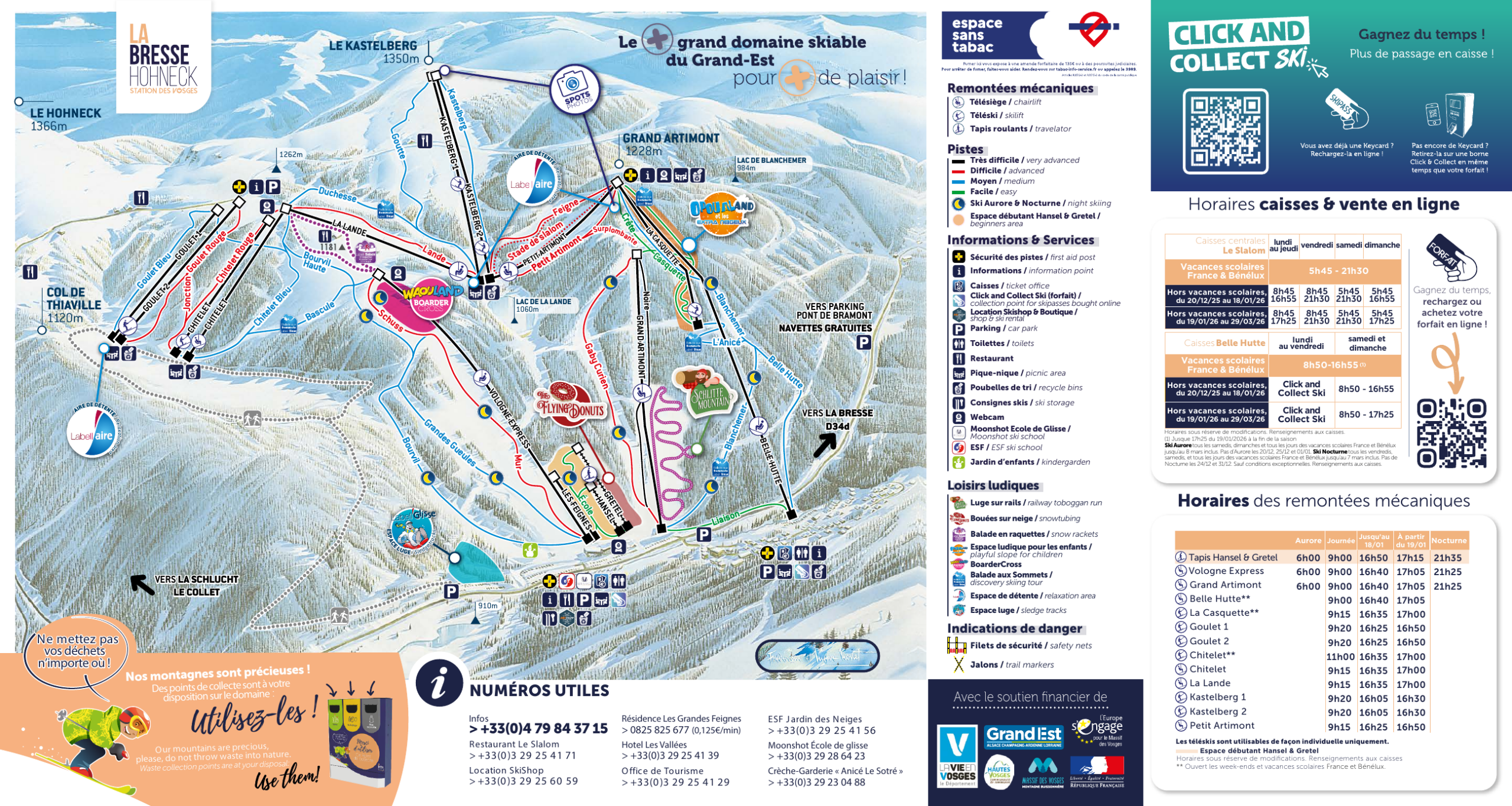 Mappa Piste La Bresse Hohneck