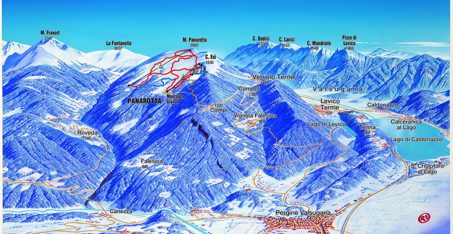 Mappa Piste Panarotta