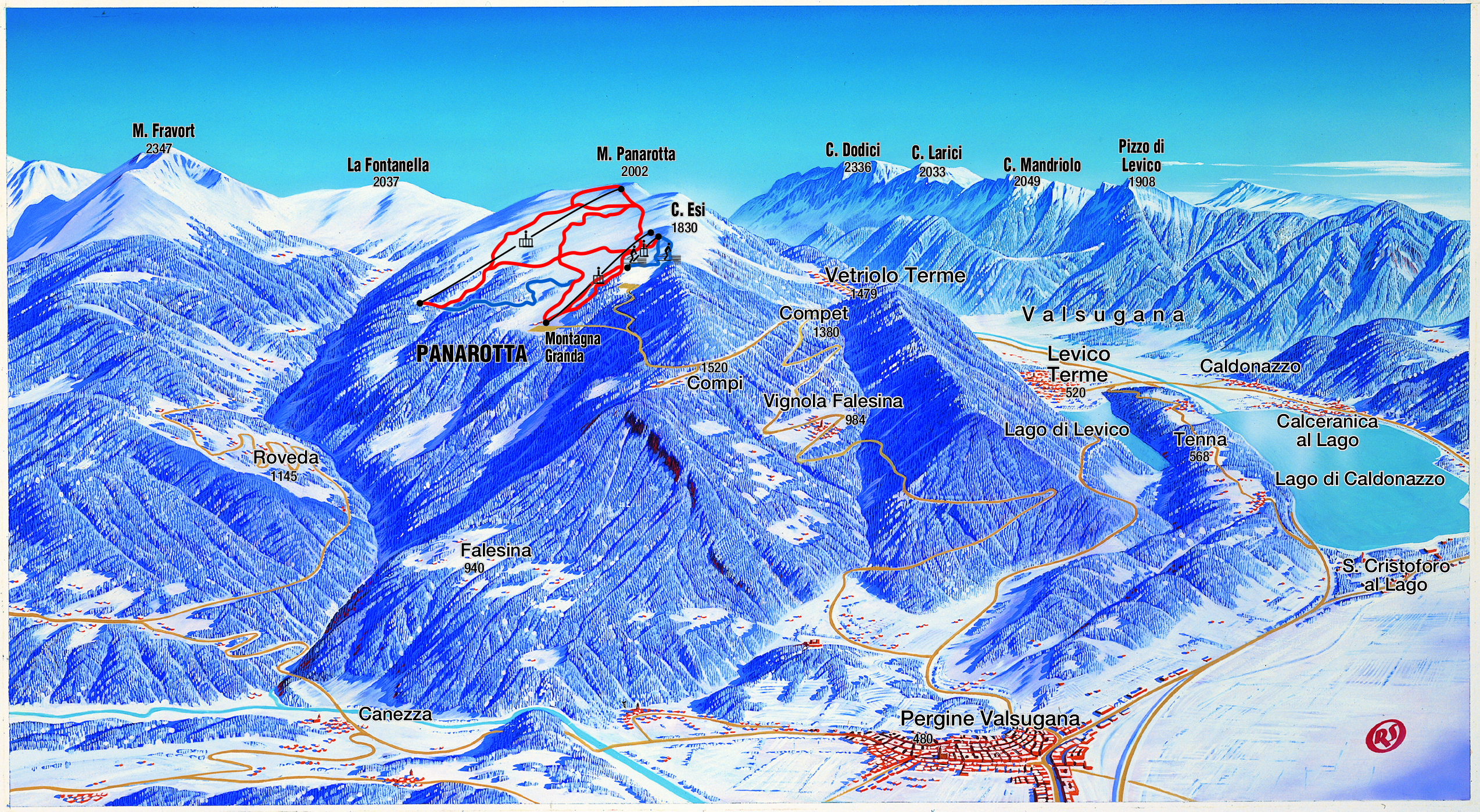 Mappa Piste Panarotta