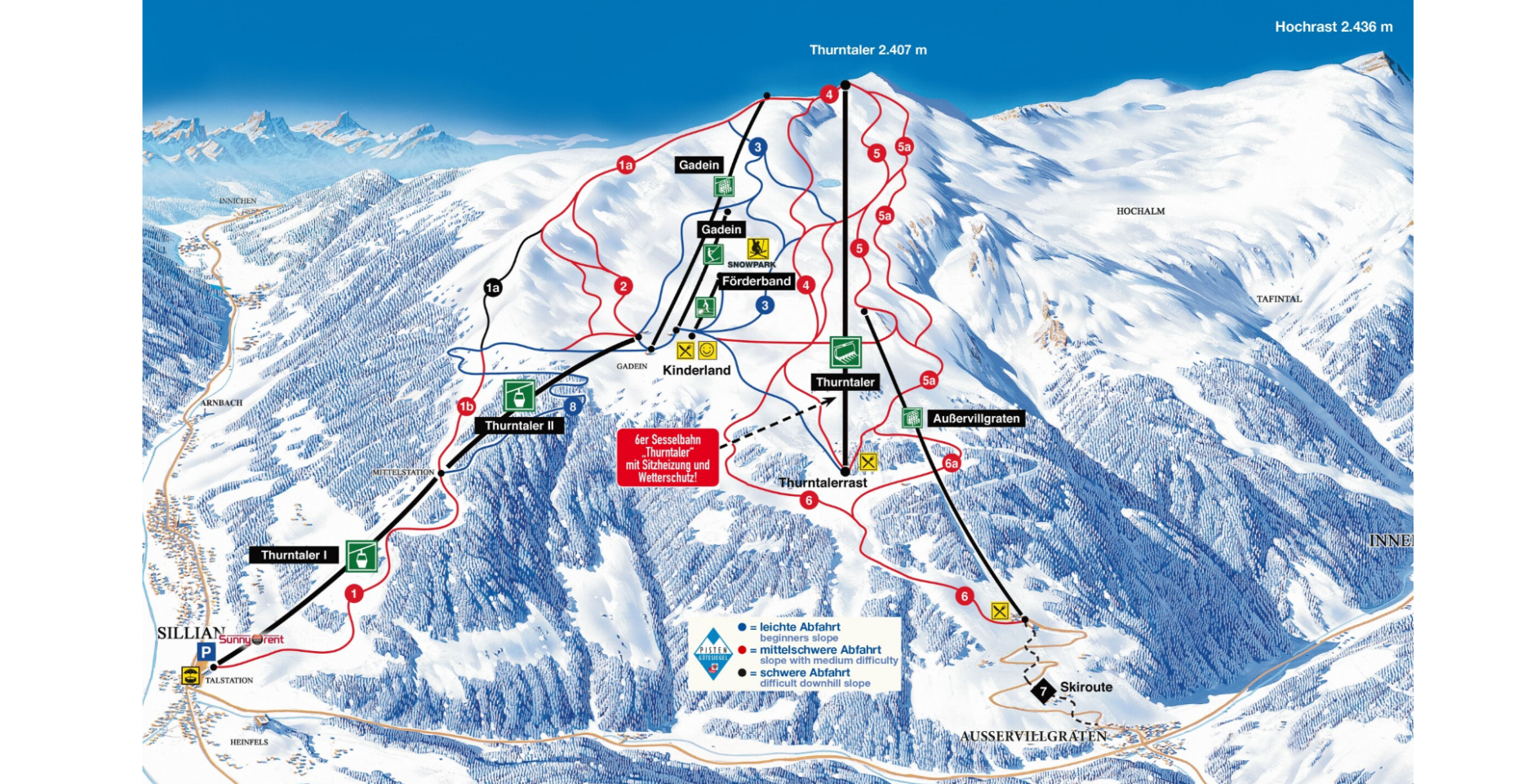 Mappa Piste Sillian