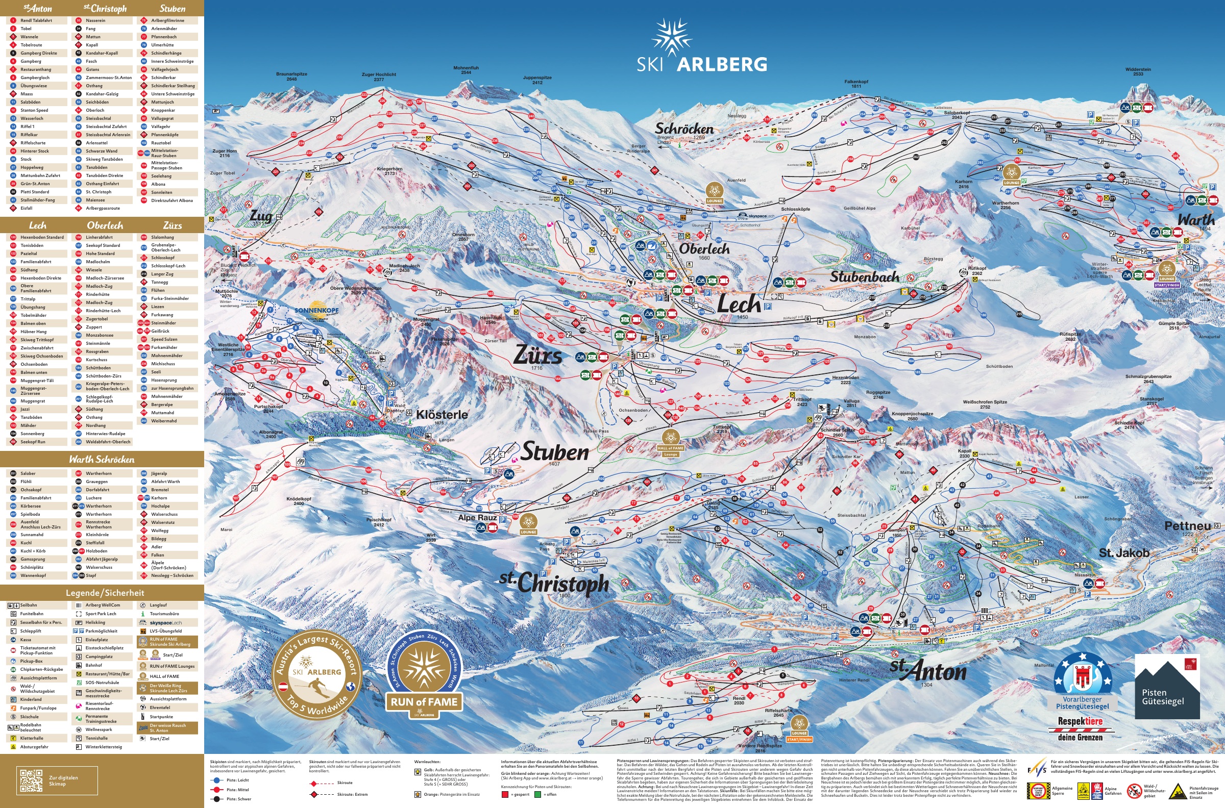 Mappa Piste St. Anton am Arlberg